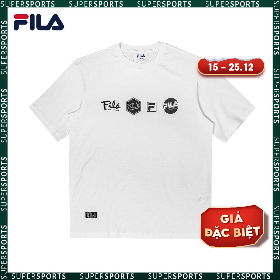 Áo thun tay ngắn thời trang unisex Fila SHORT SLEEVE TEE - FW2RSE3007M-WHI