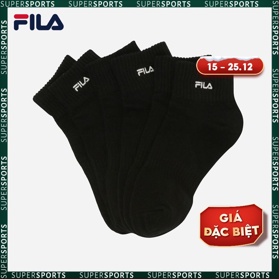 Vớ thời trang unisex Fila 3Pairs - FS3SCE6378X-BLK