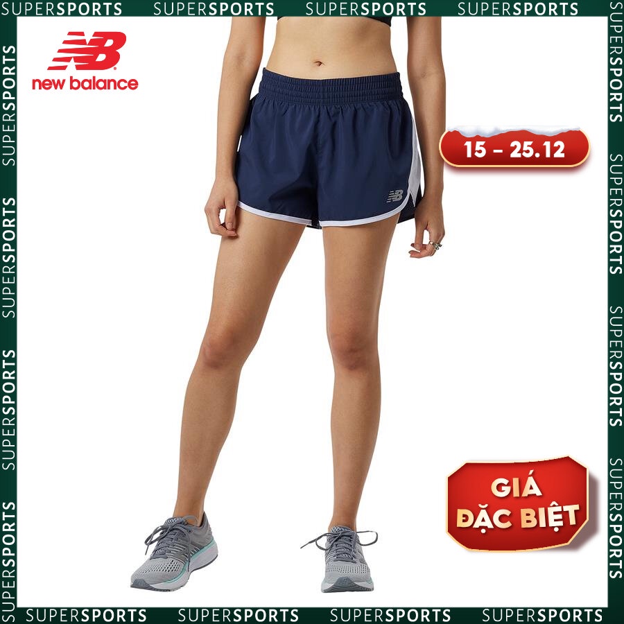 Quần ngắn thể thao nữ New Balance SHORTS W NATURAL INDIGO - WS23230NGO