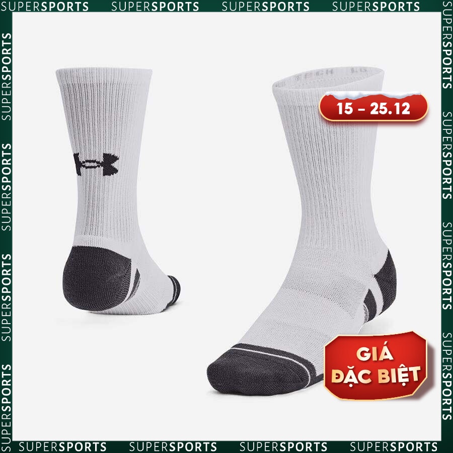 Vớ thể thao unisex Under Armour Performance Tech 3Pk - 1379512-100