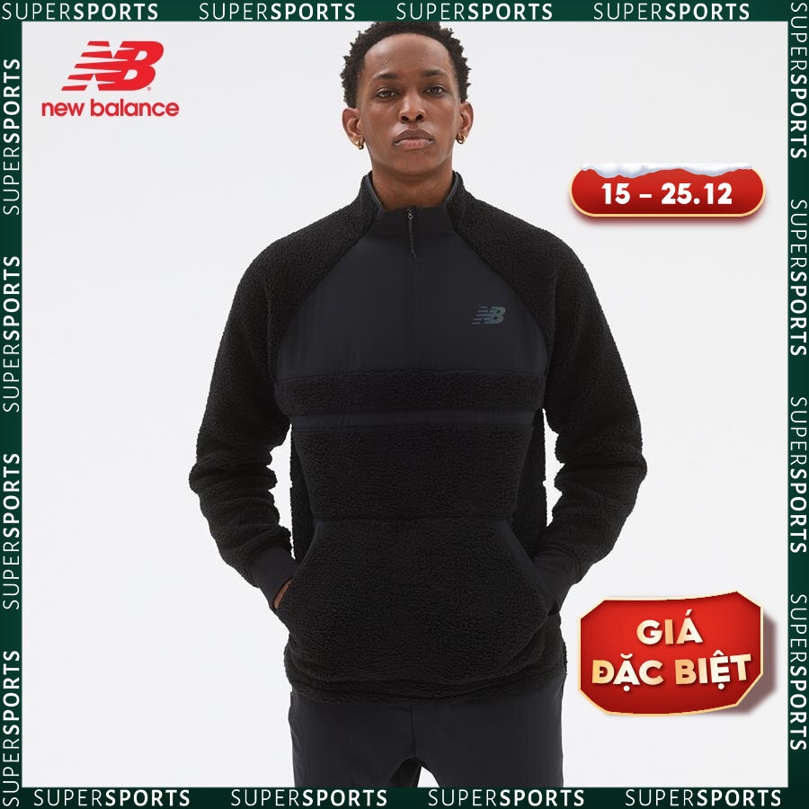 Áo thun tay dài thể thao nam New Balance LONG SLEEVES BLACK - MT23285BK