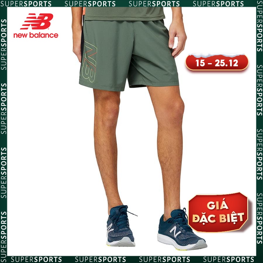 Quần ngắn thể thao nam New Balance RUNNING SHORTS M DEEPOLIV - MS23246DON