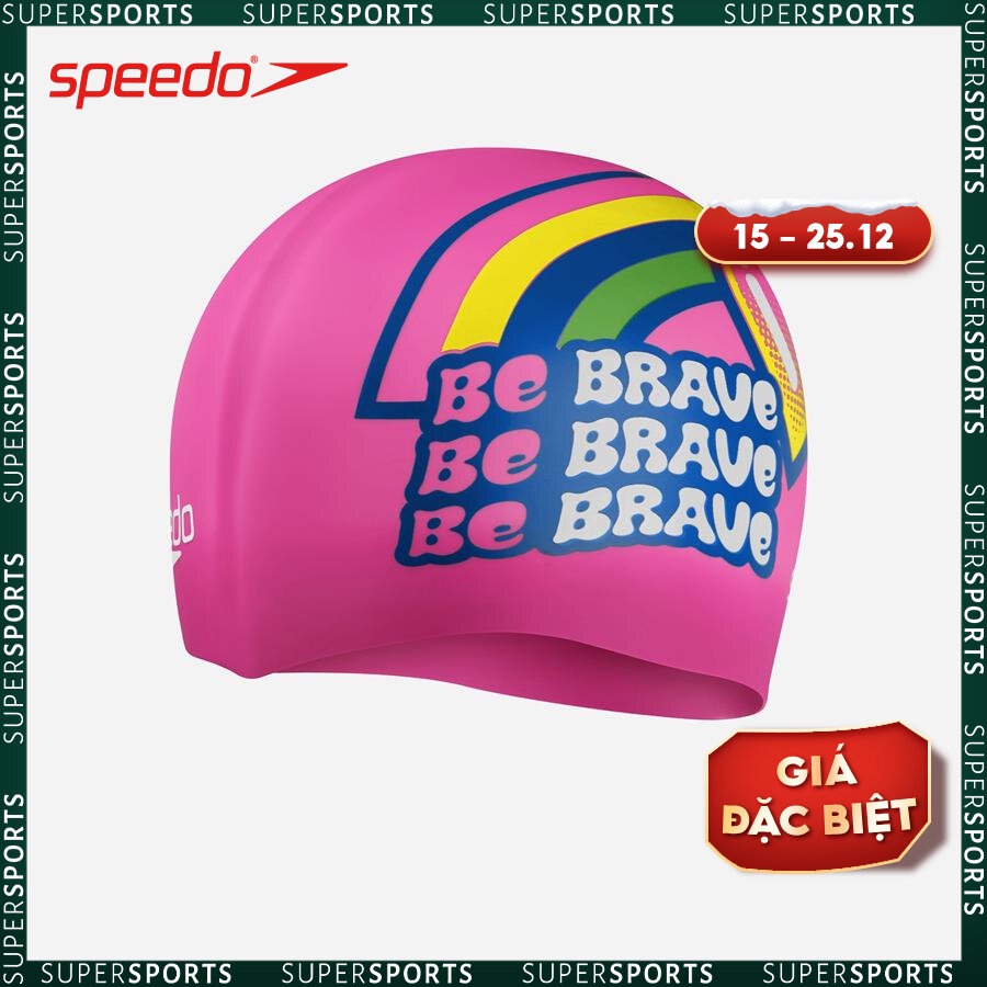 Mũ bơi trẻ em Speedo Slogan Prt - 8-0838614636