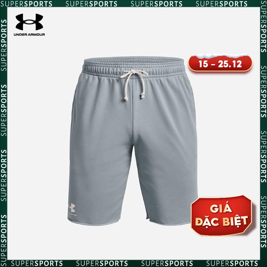 Quần ngắn thể thao nam Under Armour Rival Terry - 1361631-465