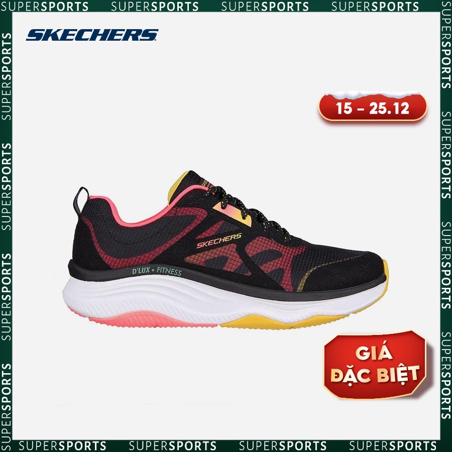 Giày sneaker nữ Skechers D'Lux Fitness - 149834-BKMT