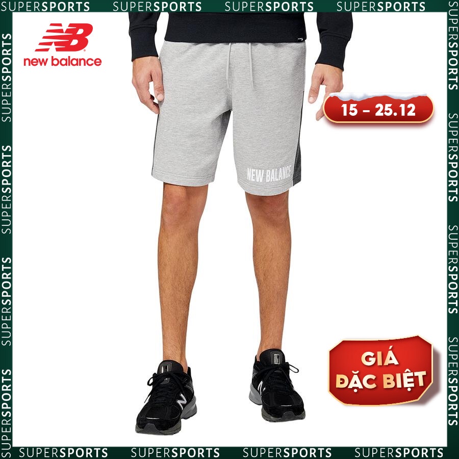 Quần ngắn thời trang nam New Balance SHORTS M ATHLETIC GREY - MS23900AG (form quốc tế)