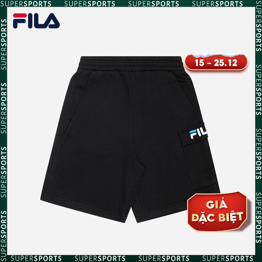 Quần ngắn thời trang unisex Fila Regular Small Logo - FW2HPF1043X-BLK