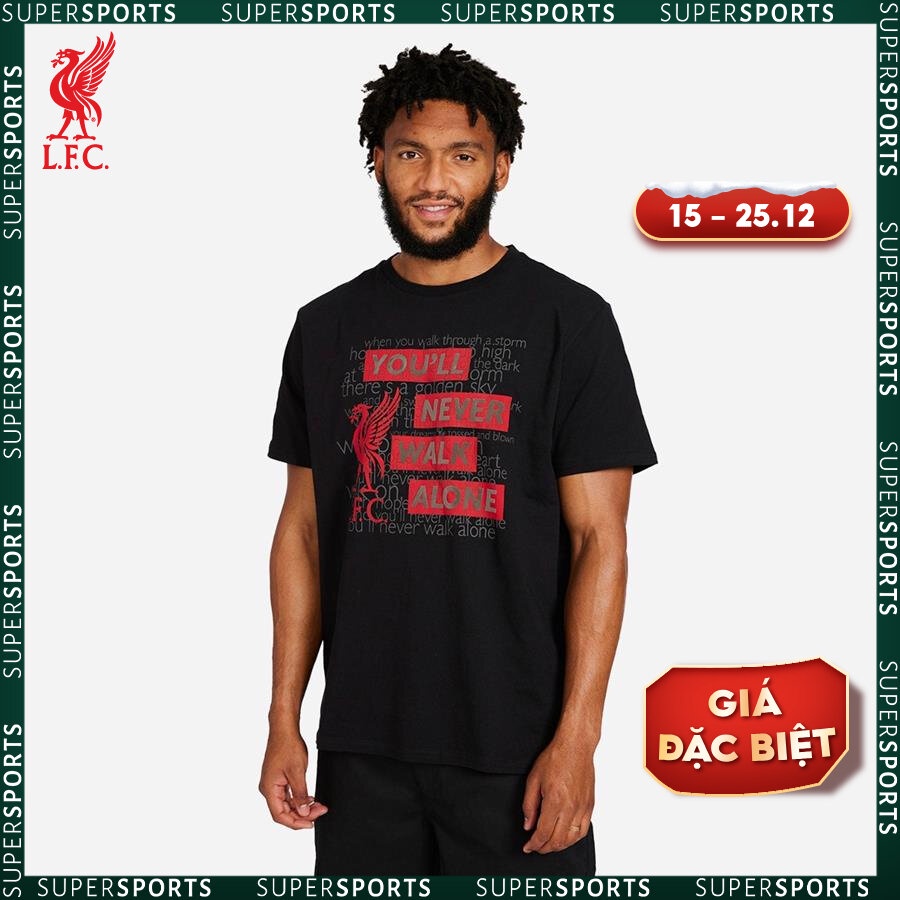 Áo thun thể thao nam Lfc Int Text Layer - S22TR38
