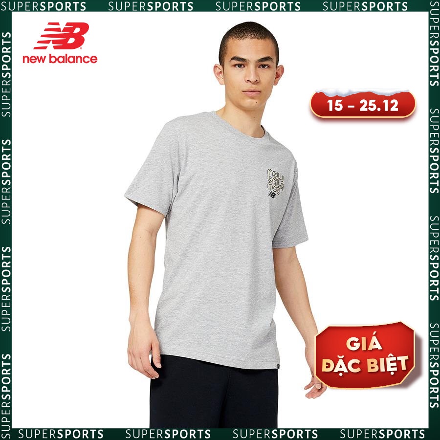 Áo thun thời trang nam New Balance T-SHIRT M ATHLETIC GREY - MT23908AG (form q