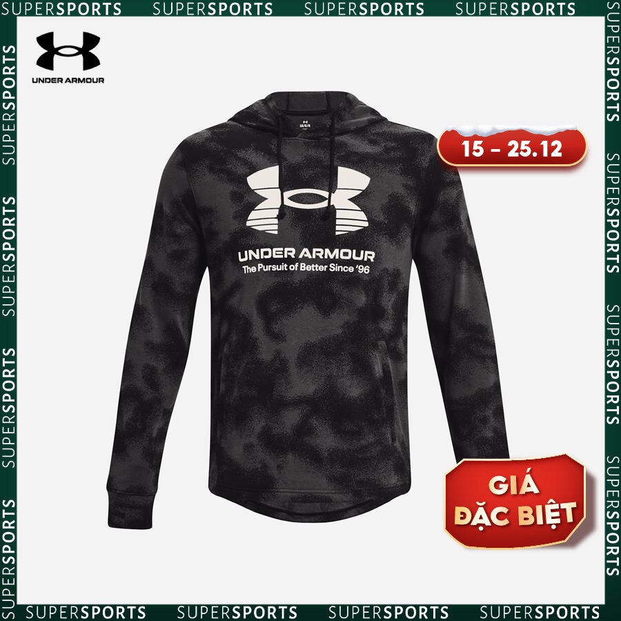 Áo trùm đầu thể thao nam Under Armour Rival Terry - 1377185-001