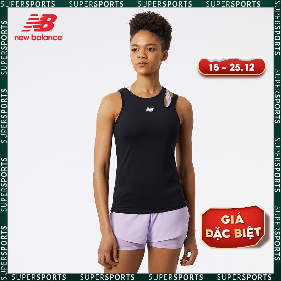 Áo ba lỗ thể thao nữ New Balance Training Tank W - WT23162BK (form quốc tế)