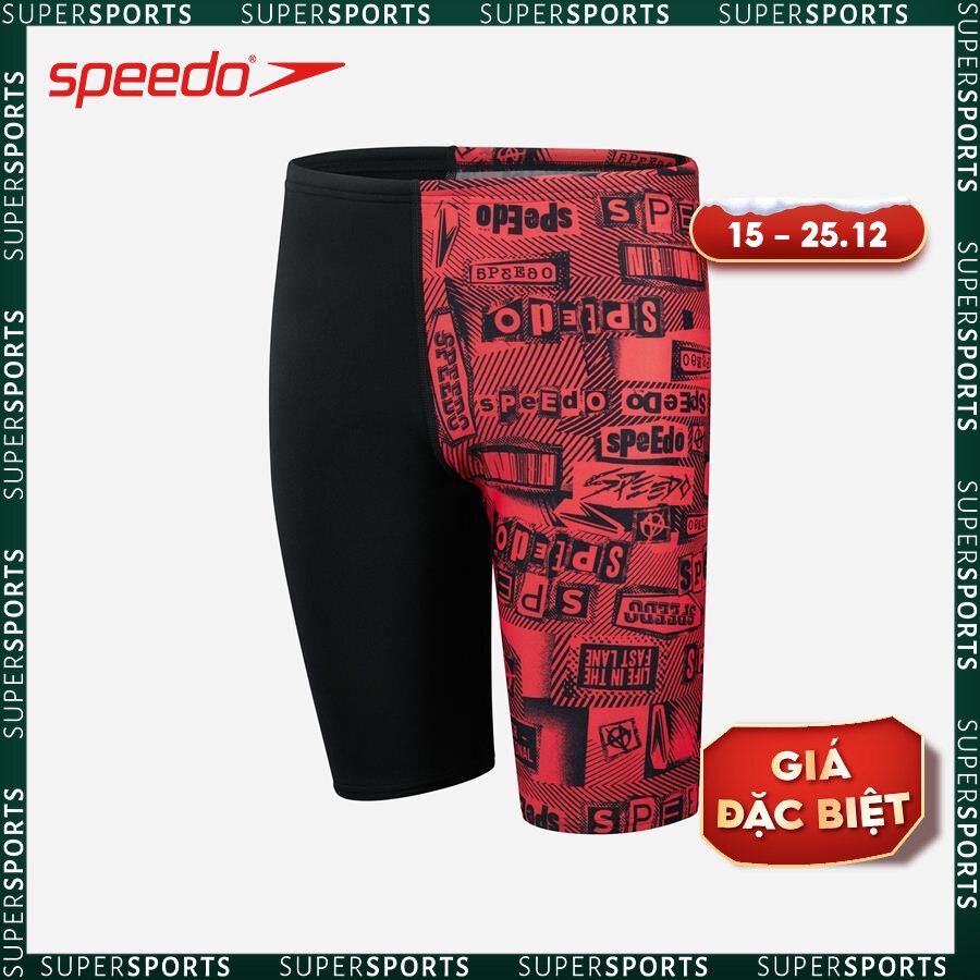 Quần bơi bé trai Speedo Alv Jammer Jblack/Red - 8-12405G646