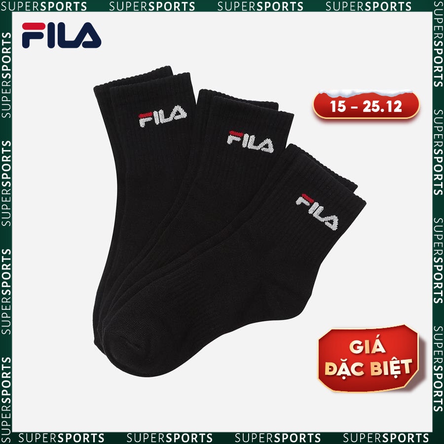 Vớ thể thao unisex Fila - FS3SCE6373X-BLK