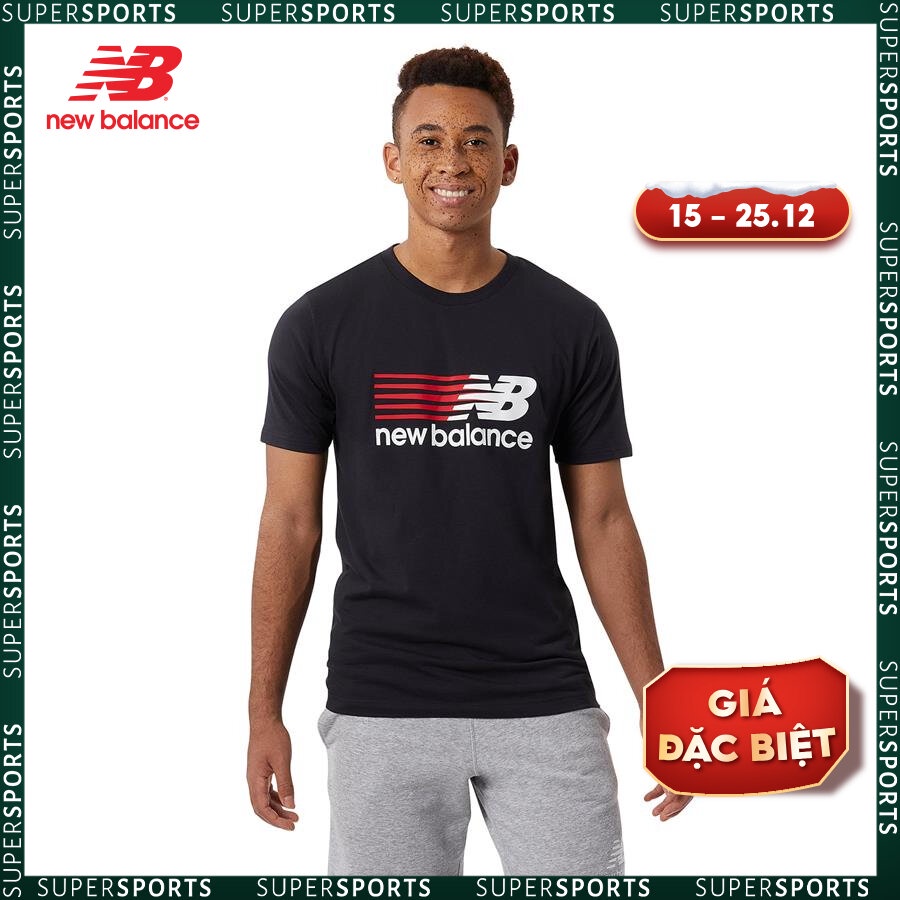 Áo thun thời trang nam New Balance APP T-SHIRT M BLACK - MT23904BK (form quốc