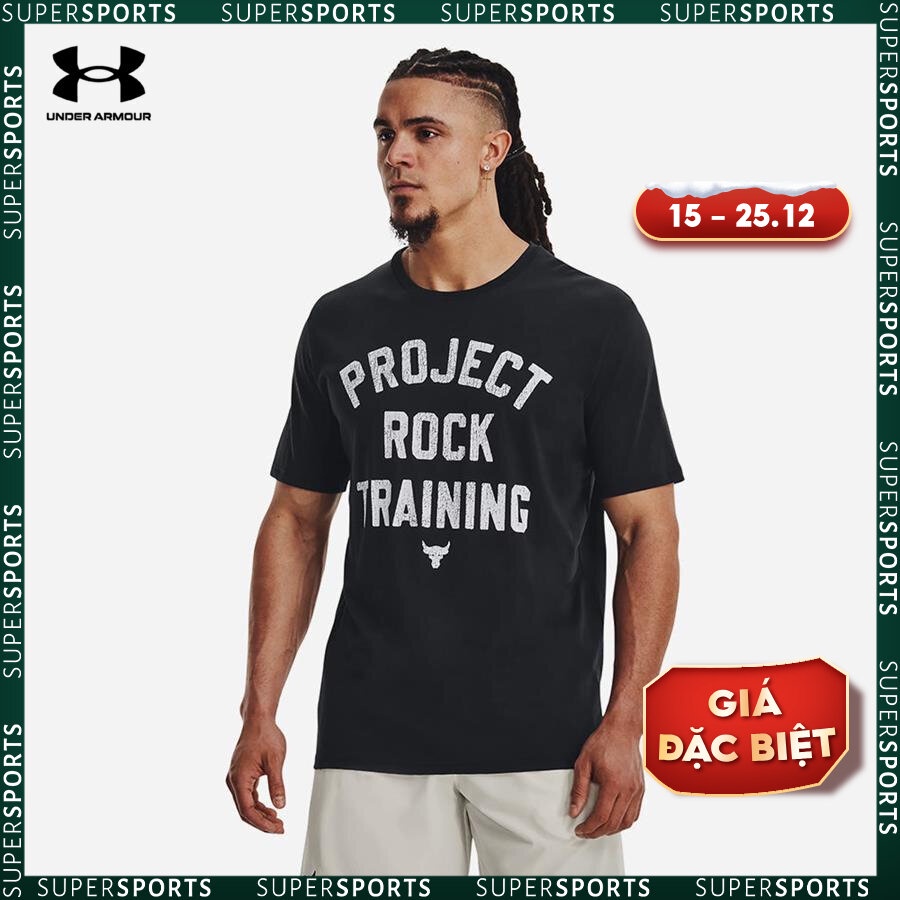 Áo thun thể thao nam Under Armour The Rock - 1376891-001