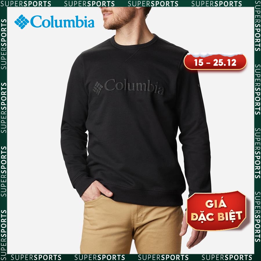 Áo thun tay dài thể thao nam Columbia M Columbia™ Logo Fleece Crew - 1884932012