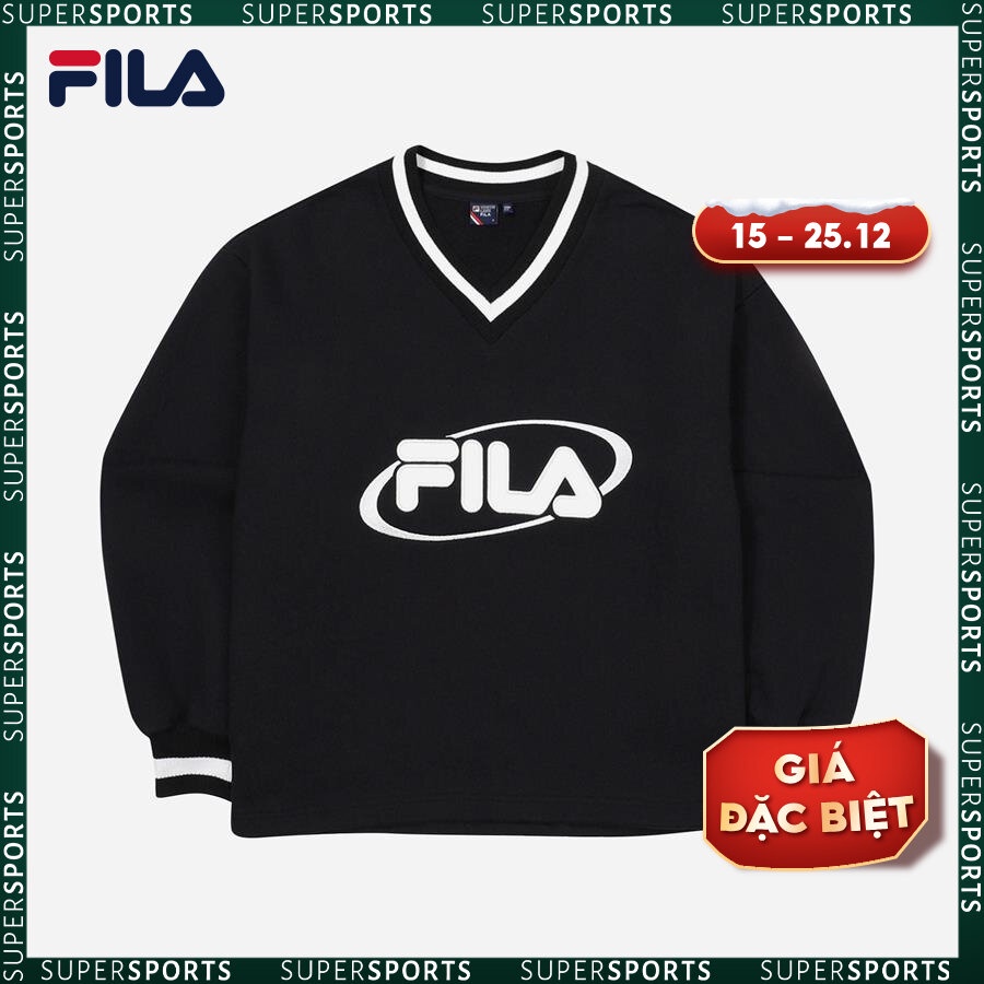 Áo nỉ thời trang nữ Fila Hailey Bieber Over-Fit Logo - FS2POF1H51F-BLK