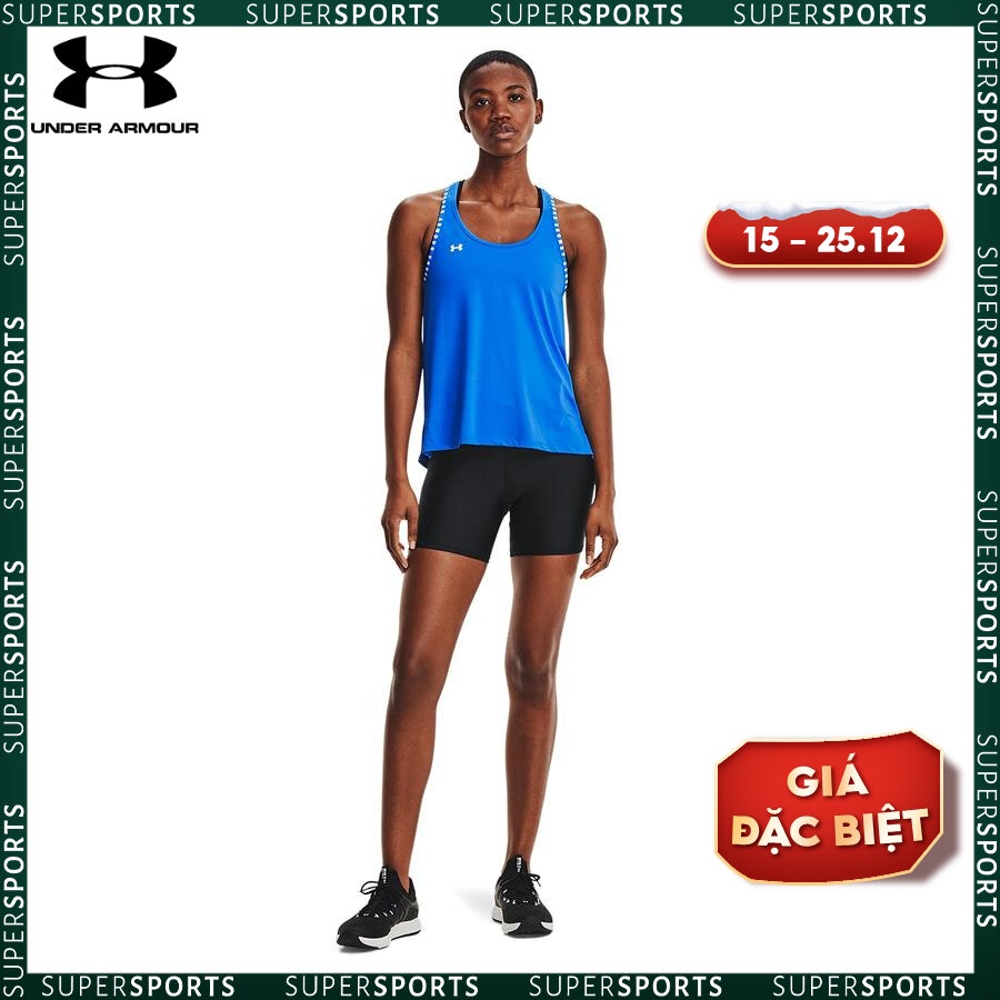 Quần ngắn biker thể thao nữ Under Armour HeatGear® Armour Mid-Rise Middy - 1360938-001