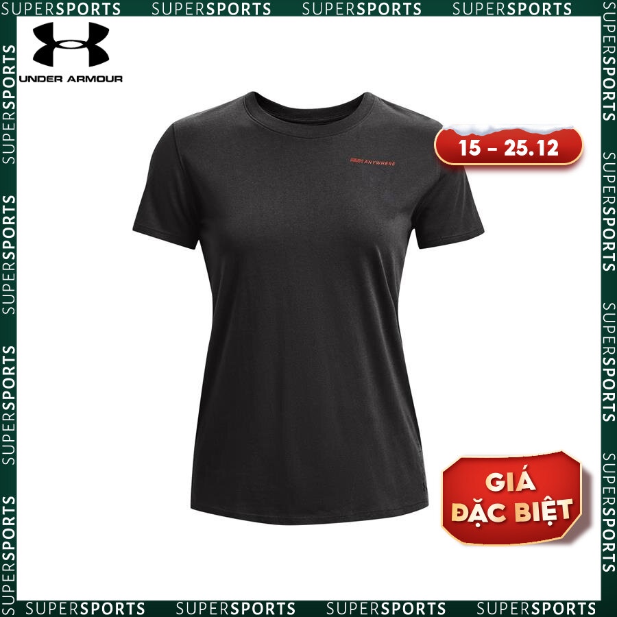 Áo thun tay ngắn chạy bộ nữ Under Armour Run Anywhere - 1367673-010