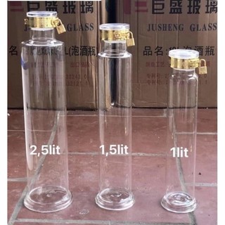 Bình ngâm rượu thủy tinh ngâm sâm có khóa