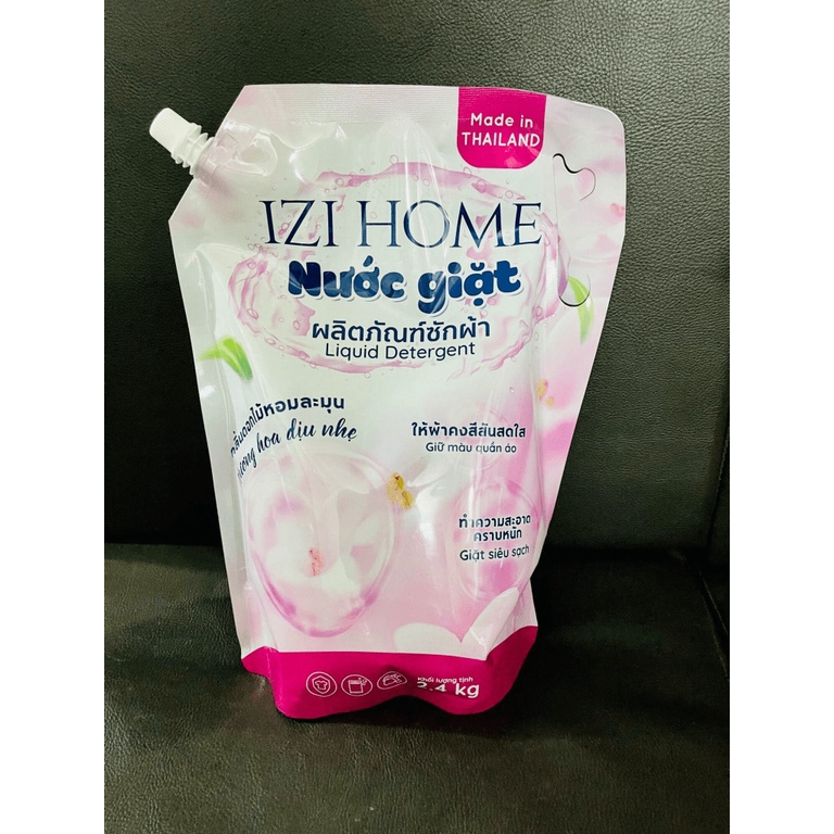 Nước giặt Izi home 2,4kg hương hoa dịu nhẹ