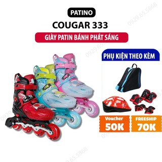 Giày trượt patin trẻ em Cougar 333 - 8 bánh đèn chính hãng giá tốt