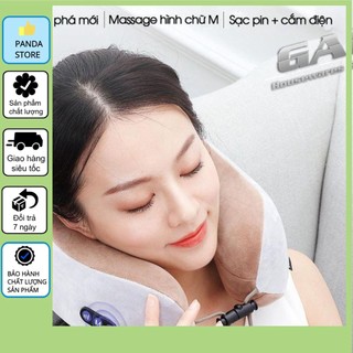 ⚡️HÀNG CAO CẤP⚡️ Gối massage vòng cổ kèm pin cao cấp - hỗ trợ điều trị thoái hóa cổ
