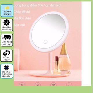 ⚡️SALE CỰC RẺ⚡️ GƯƠNG TRANG ĐIỂM ĐỂ BÀN GẤP GỌN CÓ ĐÈN LED CẢM ỨNG CAO CẤP SẠC USB - CHẾ ĐỘ ÁNH SÁNG SIÊU LUNG LINH