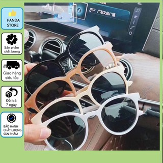 Kính râm mắt mèo gọng tròn kiểu Hàn Quốc chống tia UV