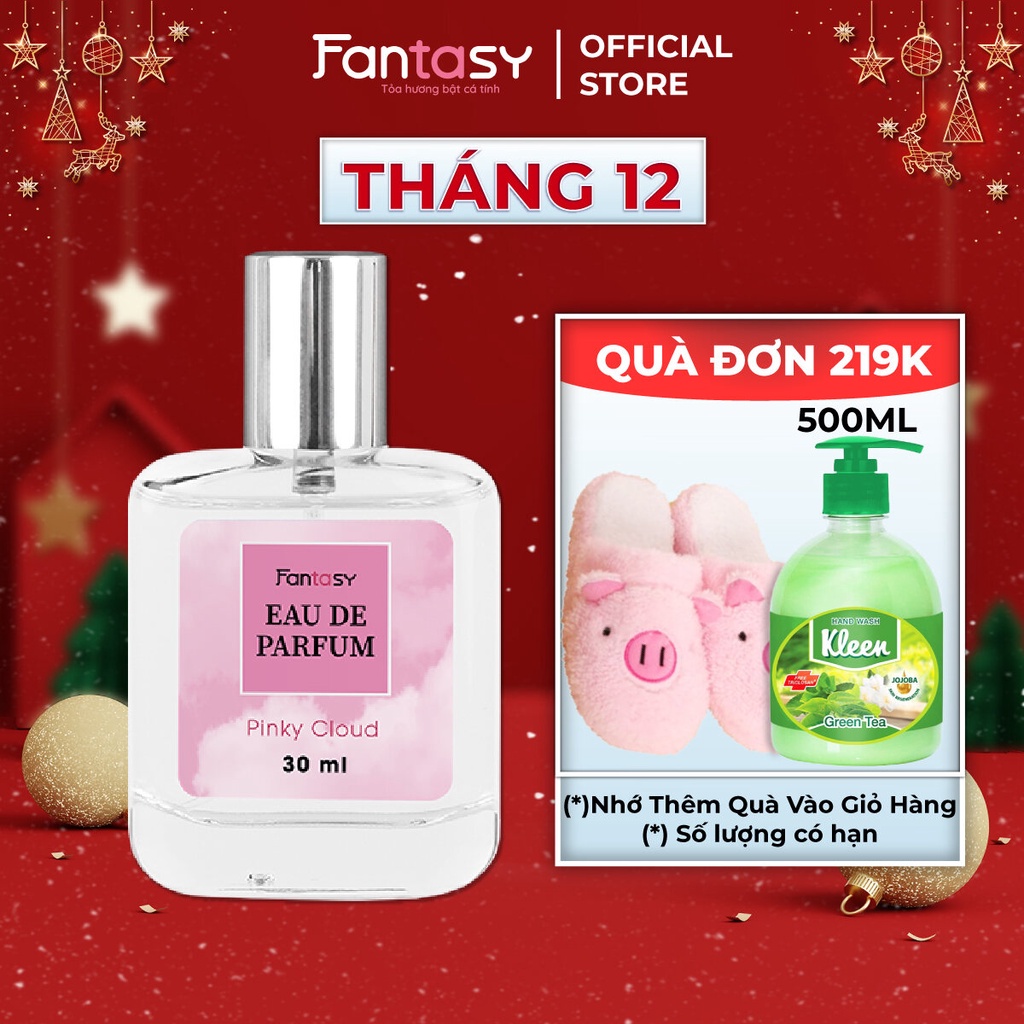 Nước hoa nữ cho học sinh, sinh viên Fantasy ngọt ngào - Pinky Cloud 30ml
