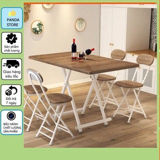 Bàn Gỗ Gấp Gọn Thông Minh ⚡Mặt Bàn Phủ Melamine⚡ Gấp Xếp Siêu Gọn Gàng Và Tiện Lợi Cho Nhà Diện Tích Nhỏ