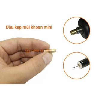 1 đầu đồng 3mm kẹp mũi khoan cho máy khoan mài khắc mini đa năng