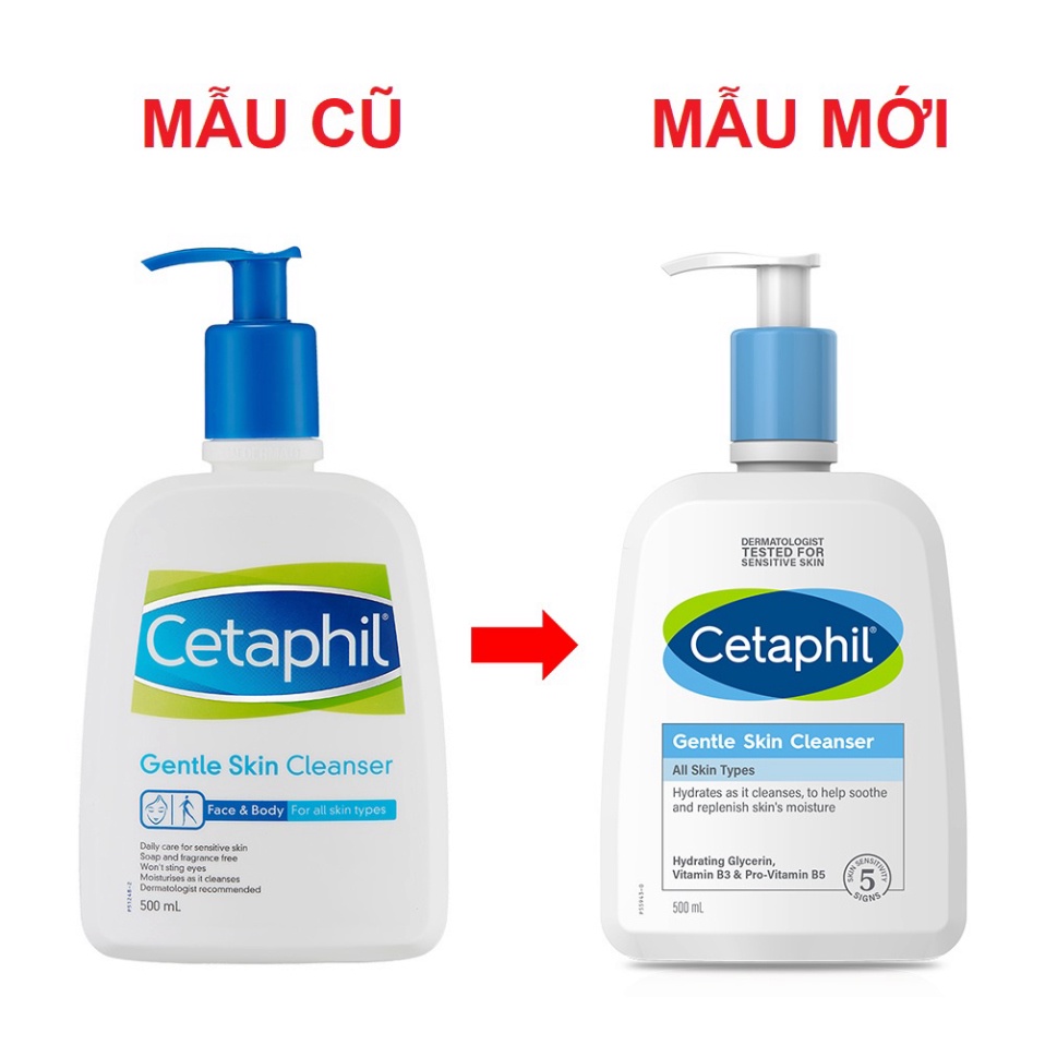 Chính hãng Sữa rửa mặt Cetaphil của Canada 500ml - 591ml