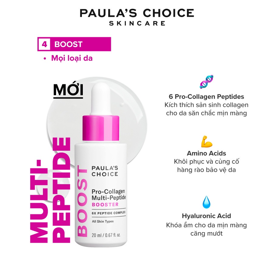 Tinh Chất Làm Căng Mịn Và Săn Chắc Da Paula's Choice Pro-Collagen Multi-Peptide Booster mã 3020 20ml