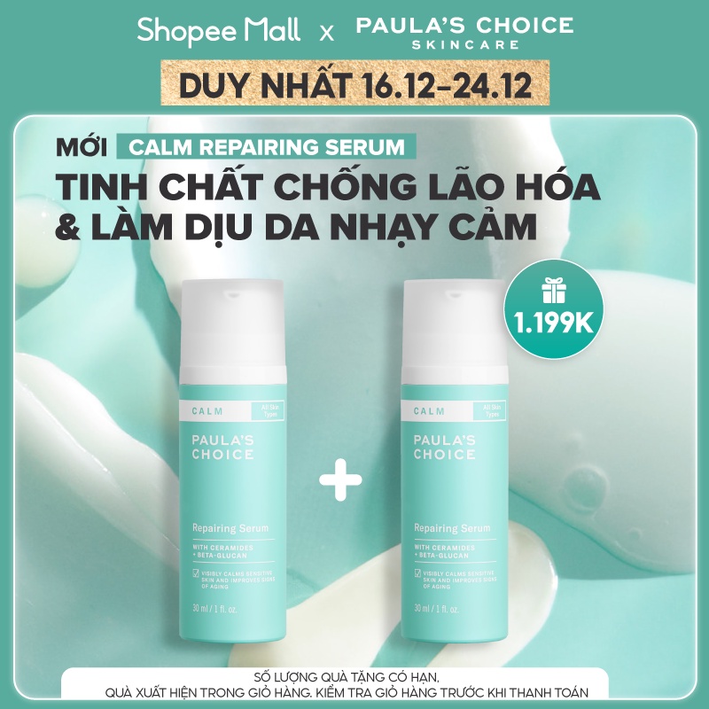 Tinh chất chống lão hóa & làm dịu da nhạy cảm Paula's Choice Calm Repairing Serum 30ml 3720