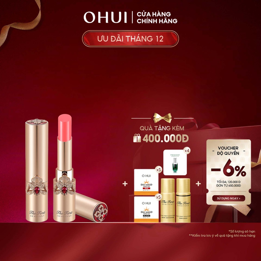 Son dưỡng môi cao cấp chống lão hóa OHUI The First Lip Balm 3.2G