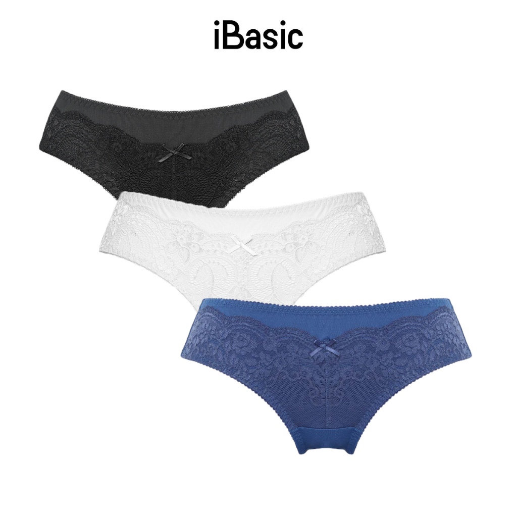 Combo 3 quần lót nữ phối ren bikini iBasic V122