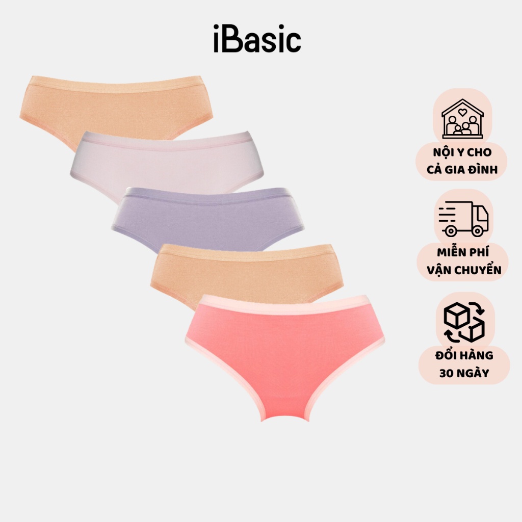 Combo 5 quần lót nữ thun iBasic PANW002