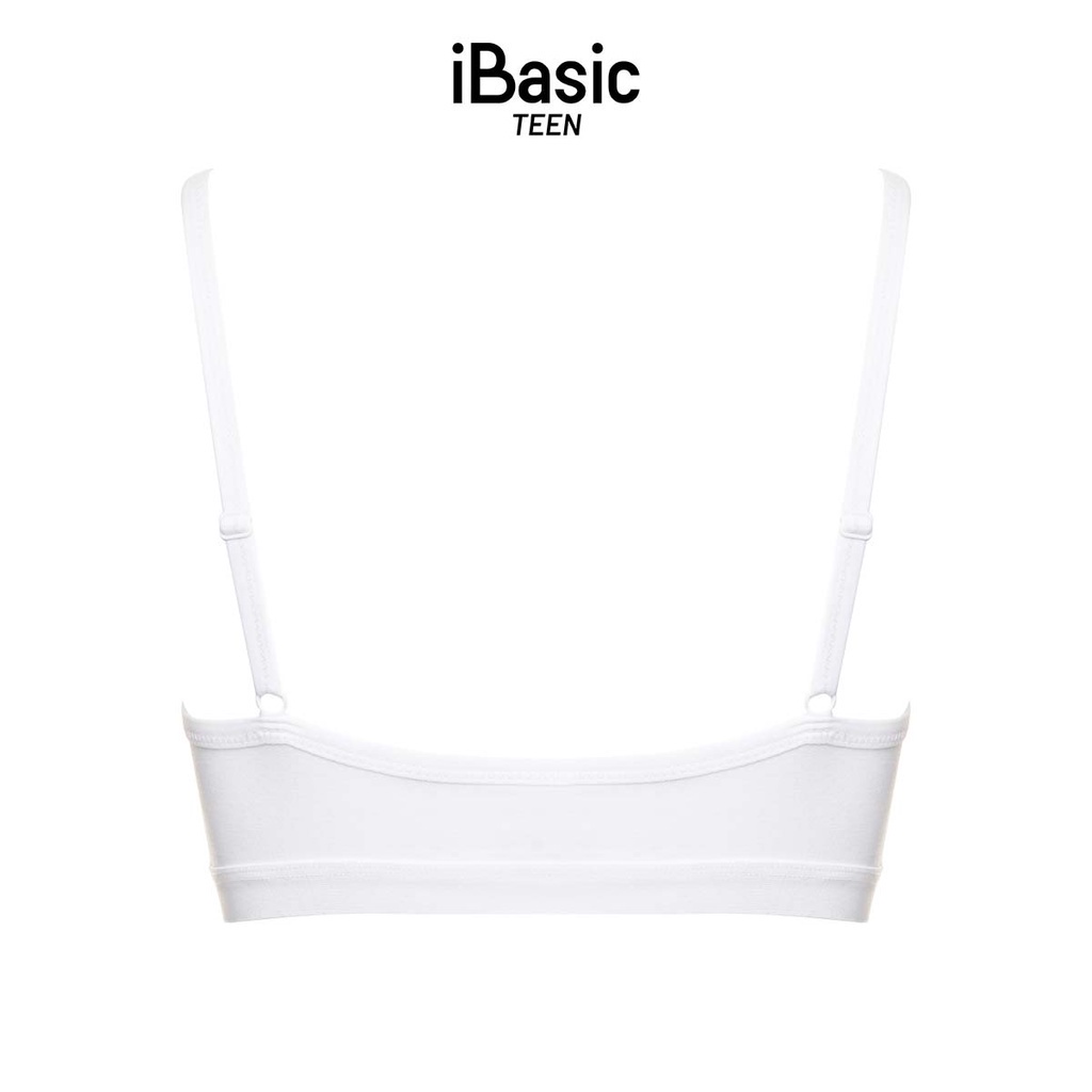 Áo ngực học sinh cotton trơn nhún thân trước iBasic BRAT001
