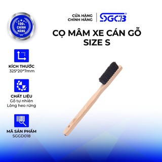 Cọ Vệ Sinh Rửa Mâm Xe Ô Tô và Mô Tô SGCB Cán Gỗ Size M SGGD018