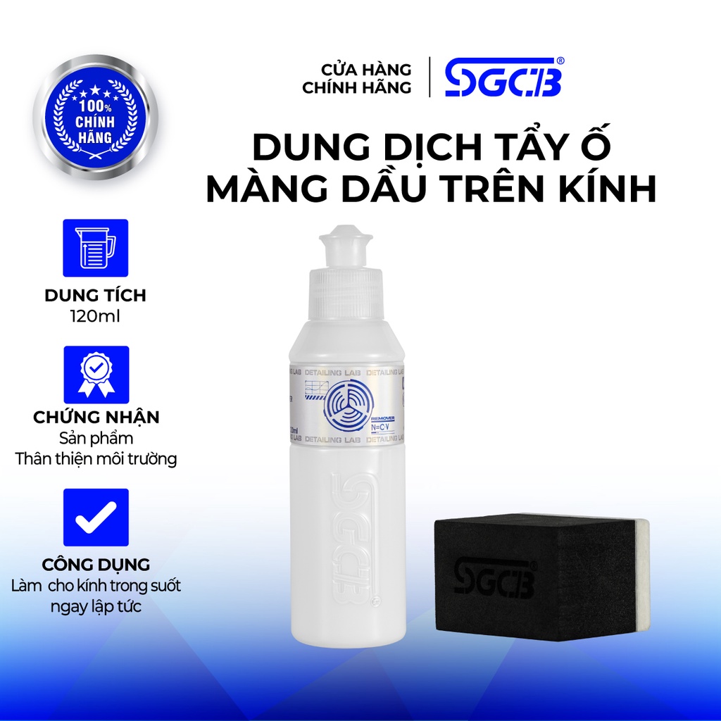 Dung Dịch Tẩy Ố Màng Dầu Trên Kính SGCB SGFY007
