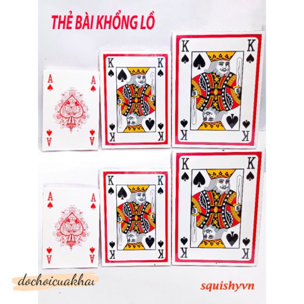 (10 LOẠI) Bộ Bài Tây Bài Poker to lớn A4 Bộ bài tây/ bài poker kích tấc lớn,cỡ lớn, loại to THẻ bài 