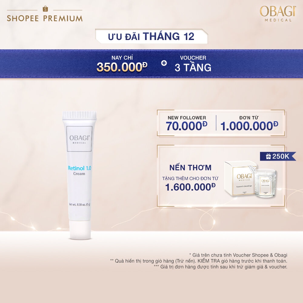 Kem Chống Lão Hóa & Tái Tạo Da Obagi 360 Retinol 1.0 5g