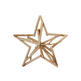 Ngôi sao bằng gỗ tự nhiên dùng trang trí decor phòng
