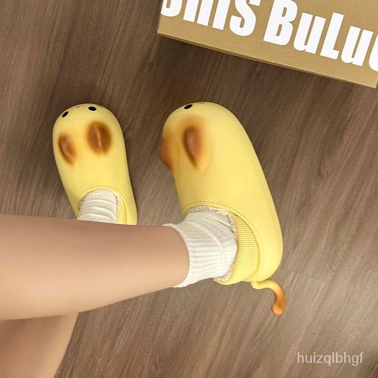 GiàyĐi Mưa Dễ Thương Chống Bẩn Thời Trang Dép Chuột Giày Bông Giữ Ấm Đế Dày Cho Gia Đình Gót Túi ThuĐông ĐiBênNgoàiChoNữ