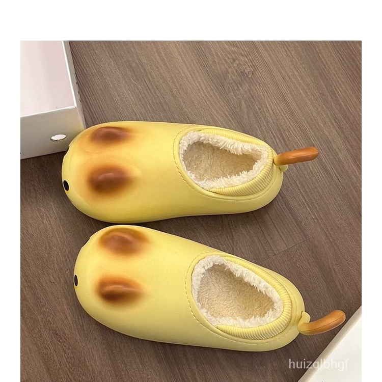 GiàyĐi Mưa Dễ Thương Chống Bẩn Thời Trang Dép Chuột Giày Bông Giữ Ấm Đế Dày Cho Gia Đình Gót Túi ThuĐông ĐiBênNgoàiChoNữ