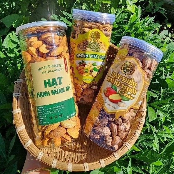 Hạt Điều Rang Muối Bình Phước hộp 500g loại A cồ hạt chắc đẹp