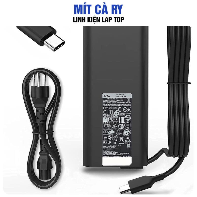 SẠC LAPTOP DELL type C 20V-6.5A (130W) ( USB-C) sạc zin dành cho Dell Precision 5530 2in1, XPS 15 2in1 9575