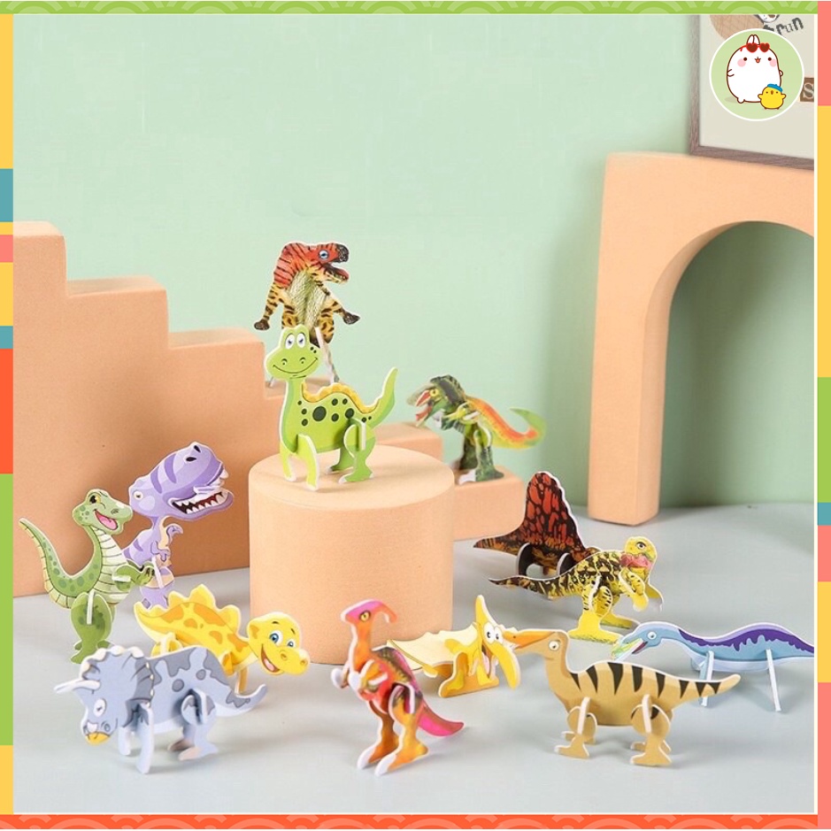 Đồ chơi ghép hình 3D bằng giấy nhiều mẫu cho bé 💜 Molang shop 💜