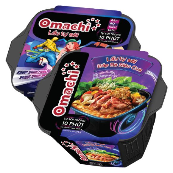 Lẩu Tự Sôi Omachi Bắp Bò Riêu Cua Hộp 276G